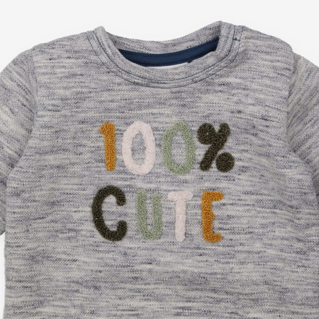 Tracksuit blue marl 100% Cute 2pc
