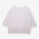 Tunic Jumper Grey Pure Cashmere Longline Side Butt