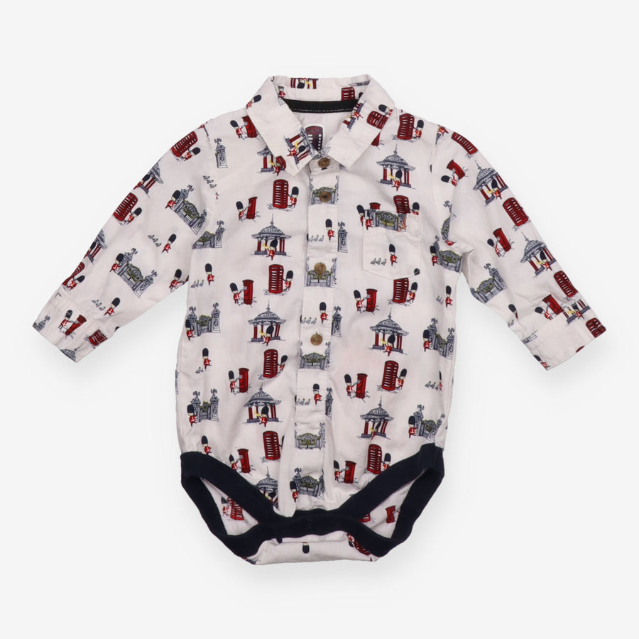 Shirt Bodysuit White London Scenes