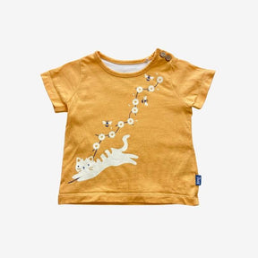 Yellow Daisy and Cat T-shirt