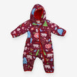 Pramsuit Purple Woodland Animals