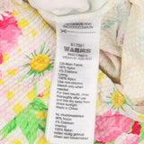 Yellow gingham swimsuit with flowers