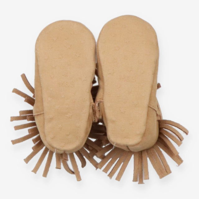 Brown Suede Cowboy Booties