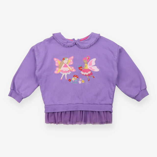 Sweater Purple Strawberry Fairies Tuille Frill