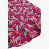 Dress pink floral horses