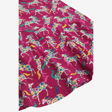 Dress pink floral horses