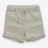 Green Striped Shorts