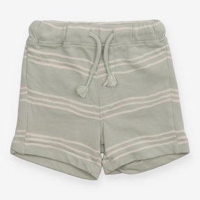 Green Striped Shorts