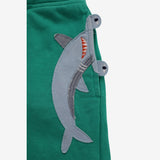 Shorts Jersey Green with Hammerhead Shark