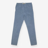 Light blue fine cord jeggings