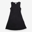 Maternity Dress Black Sleeveless Scoop Neck Flared