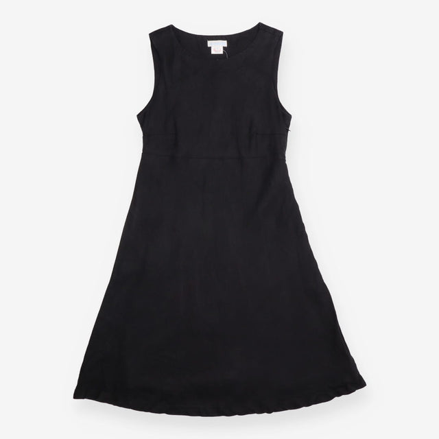 Maternity Dress Black Sleeveless Scoop Neck Flared
