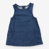 Pinafore Dress Blue Denim