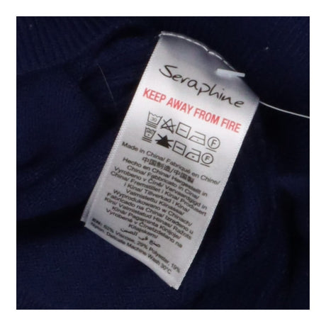 Seraphine Elana Navy Knitted Maternity Dress