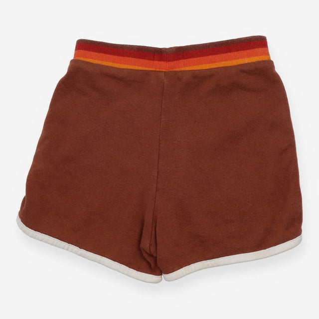 Shorts brown stripe waist