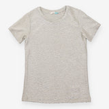 Silver Metallic Shimmer Short-Sleeve Party Top