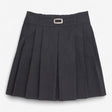 Grey Pleated School Skirt
