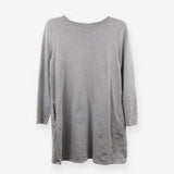 Grey Spotted Sweatshirt Dress – Casual Soft Jersey