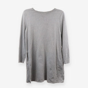Grey Spotted Sweatshirt Dress – Casual Soft Jersey