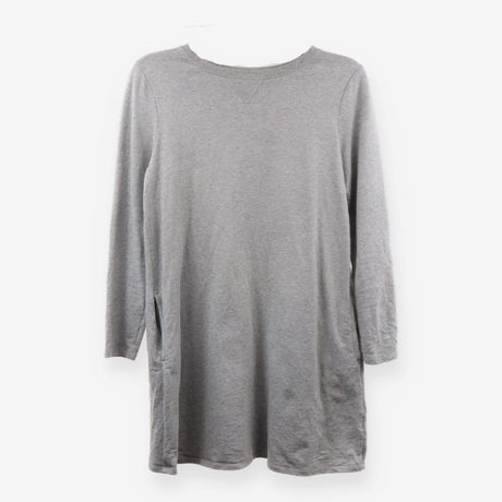Grey Spotted Sweatshirt Dress – Casual Soft Jersey