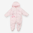Pramsuit pink cord fur lining Tweet Twoo