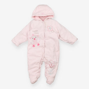 Pramsuit pink cord fur lining Tweet Twoo