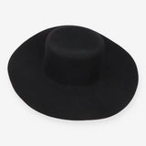 Chain Strap Wool Bolero Hat Black One Size