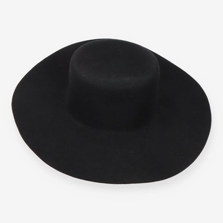 Chain Strap Wool Bolero Hat Black One Size