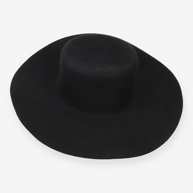 Chain Strap Wool Bolero Hat Black One Size