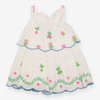 Dress summer white embroidered flowers