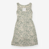 Laurel Green Printed Viscose Wrap Dress