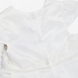 Dress white silk special occasion