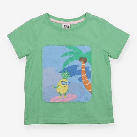 Tee Green with Surfing Pineapple 