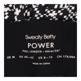 Power 7/8 Workout Leggings Pixel Print Black White