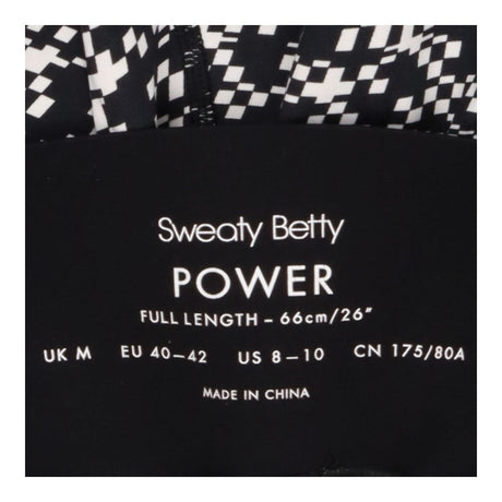 Power 7/8 Workout Leggings Pixel Print Black White