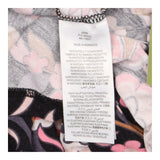 Black Pink Floral Viscose Stretch Jersey Wrap Shor