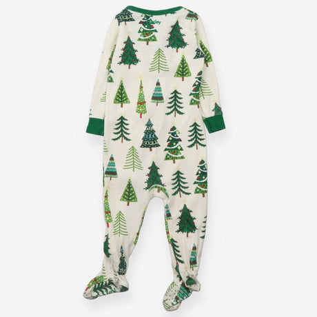 Sleepsuit green christmas trees