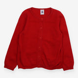 Red Cardigan with Red Buttons