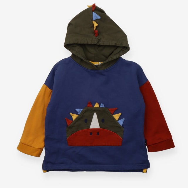 Colour-block Dinosaur Hoodie