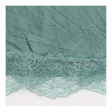 Midi Skirt Lace Trim Dark Sage Long