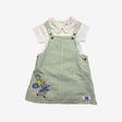 Green Stripe Peter Rabbit Pinafore Dress with Body