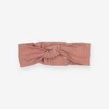 Headband pink ribbed knot