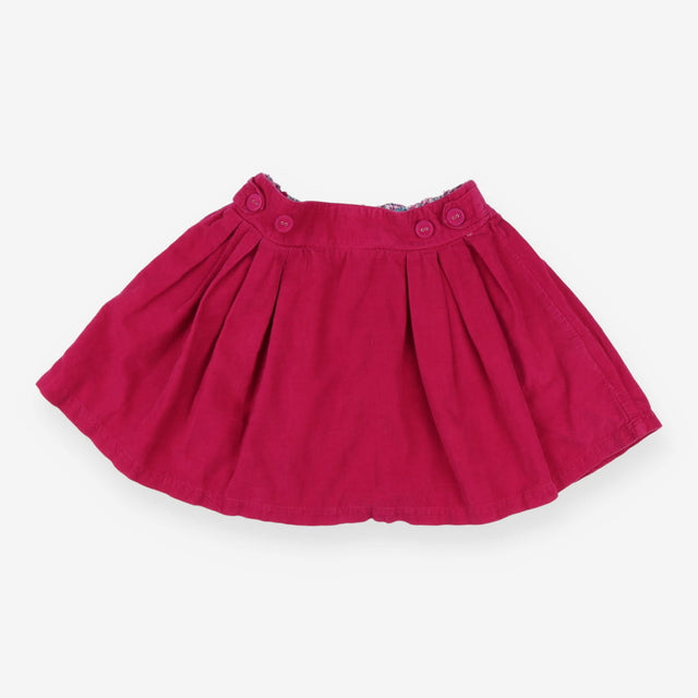 Skirt pink cord floral waistband lining