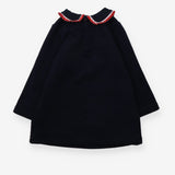 Dress jersey navy with red and white collar