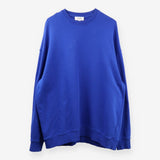 Sweatshirt Cobalt Blue Oversized Organic Cotton Lo