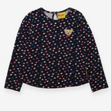 Tee LS navy spots