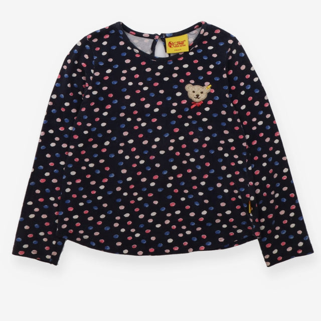 Tee LS navy spots