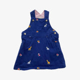 Blue Zebra Pinafore Dress
