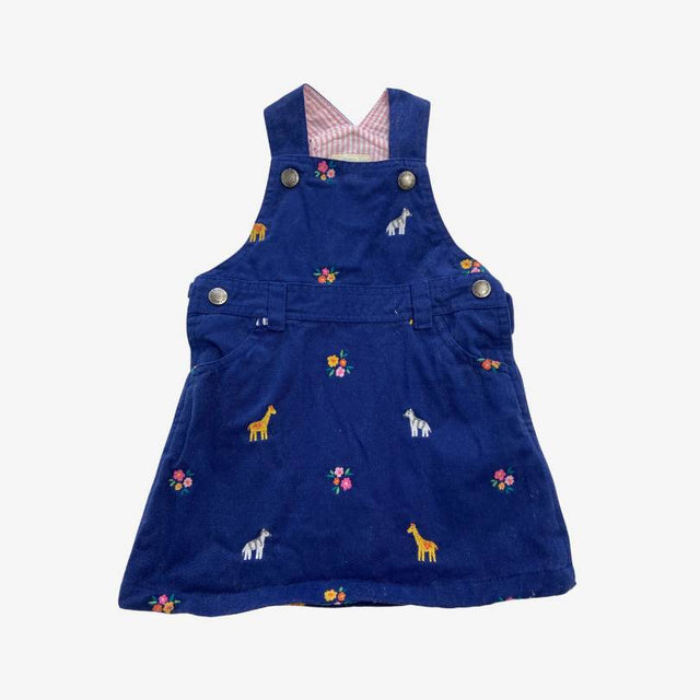 Blue Zebra Pinafore Dress