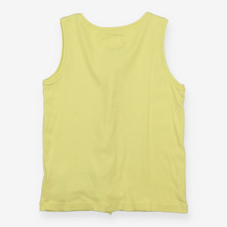 Yellow vest top frill detail